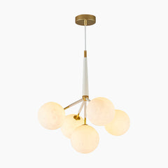 Moon Bubble Light Fixture 5 White Pendant