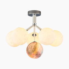 Moon Bubble Light Fixture 6 Color Flush Mount