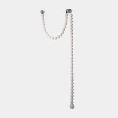 Necklace Pendant Light French Pearl White Globe LED