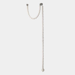 Necklace Pendant Light French Pearl White Globe LED