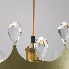 Nordic Crystal Crown Feather Chandelier More Detail
