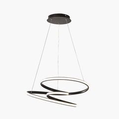 Nordic Geometric Ring Helix Chandelier Ceiling Light Main