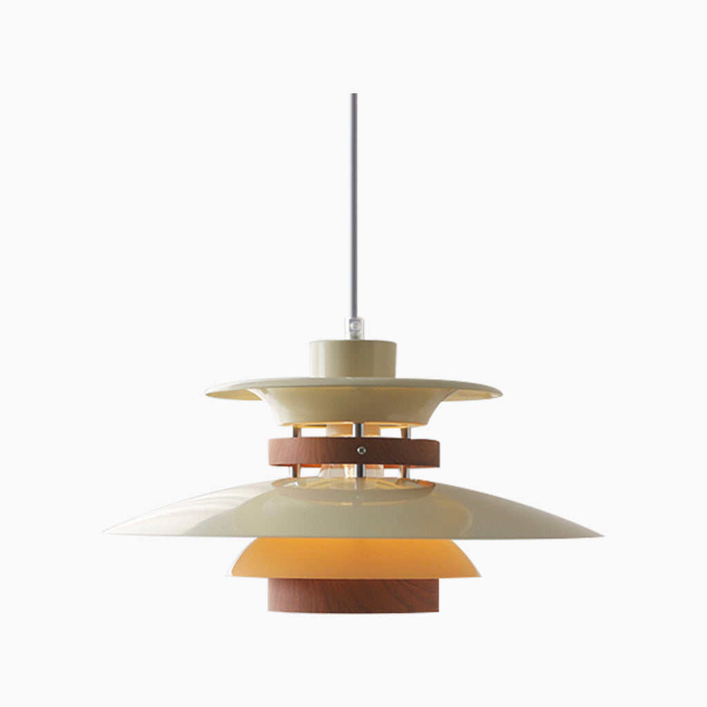 Nordic PH 5 Wooden Pendant Light Cream