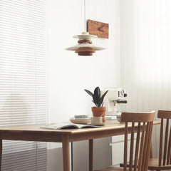 Nordic PH 5 Wooden Pendant Light Walnut Dining