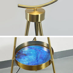 Nordic Tripod Feather Floor Lamp Tray