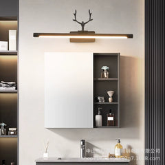 Applique Murale Lampe de vanité Moderne Antler Rotatif LED, Noir / Or