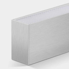 Lampada a sospensione lineare da ufficio LED antiriflesso, Argento