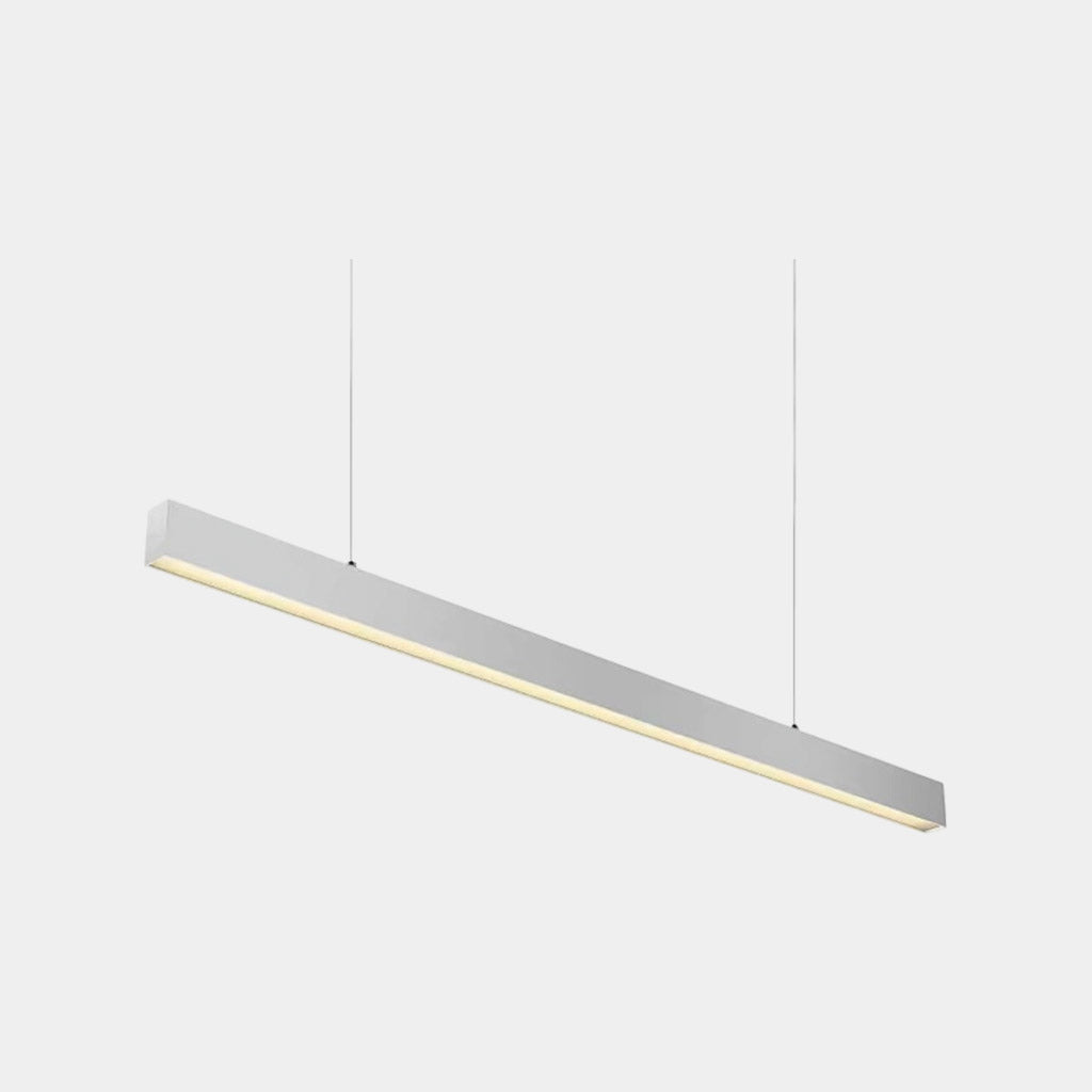 Lampada a sospensione lineare da ufficio LED antiriflesso, Argento