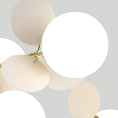 Opal White Branch Chandelier Detail