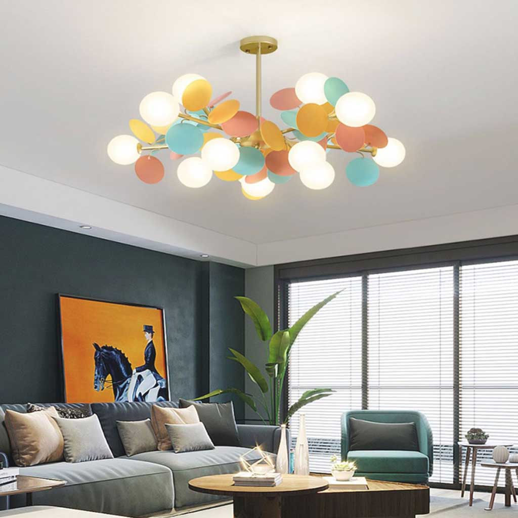 Opal Colorful Branch Chandelier-Room