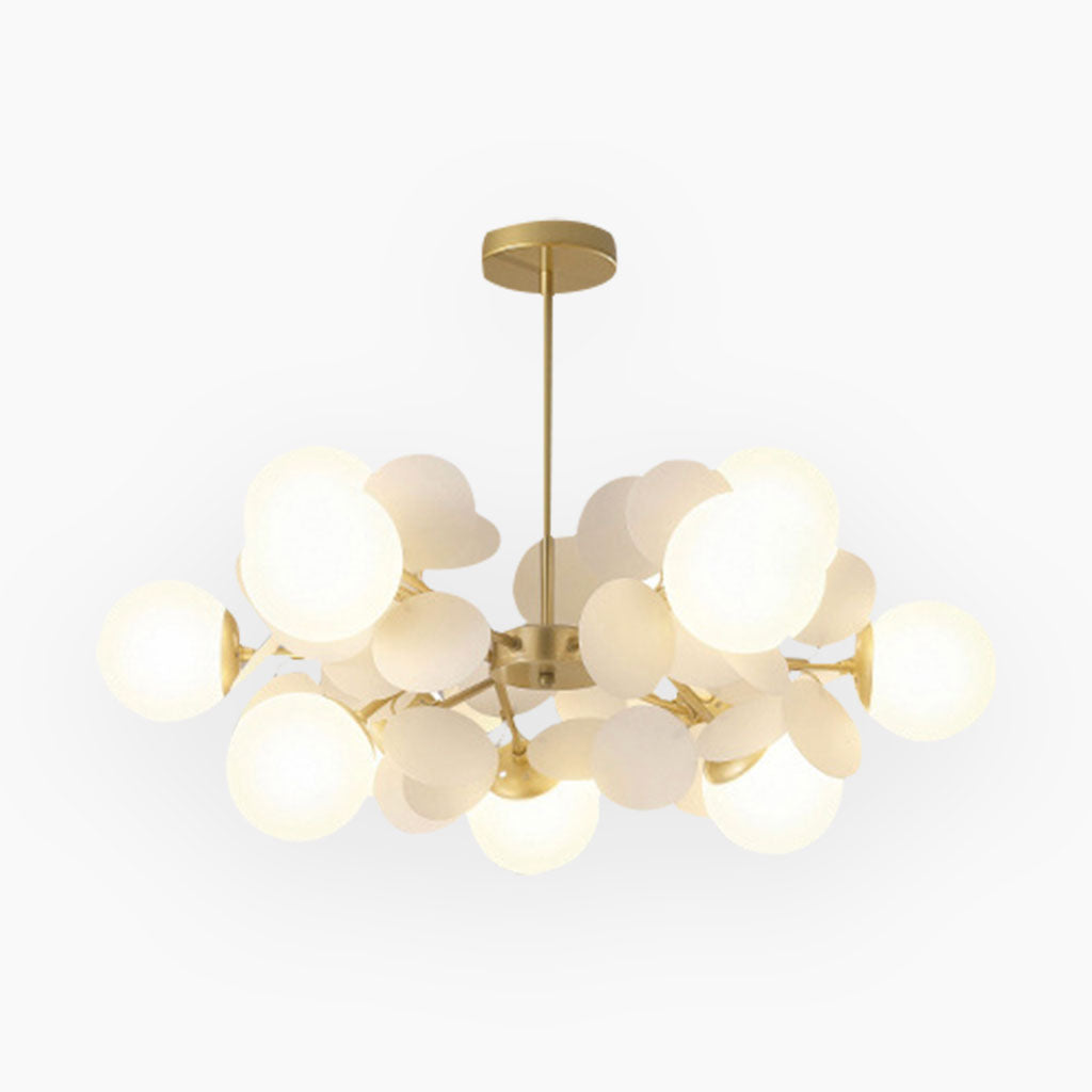 Opal White Branch Chandelier 12