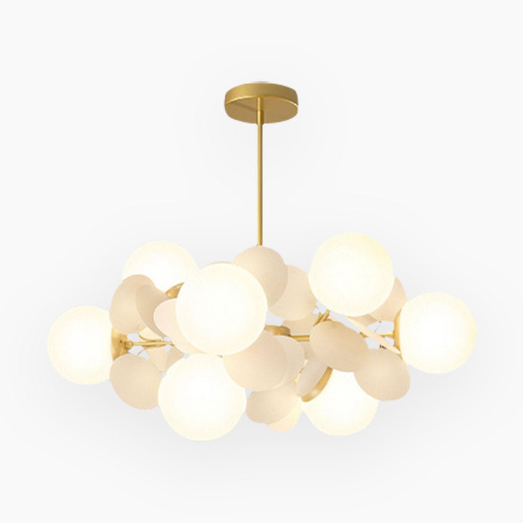 Opal White Branch Chandelier 8