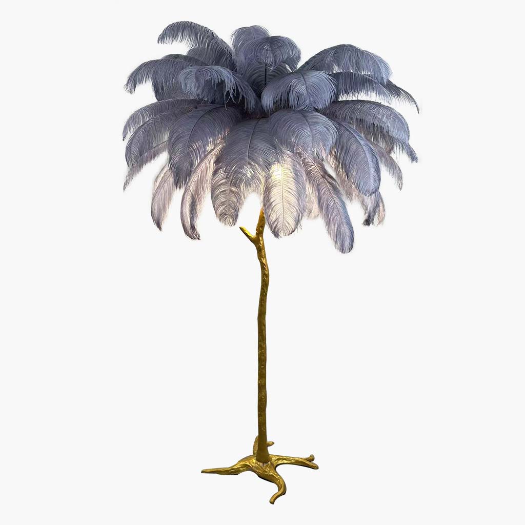 Ostrich-Feather-Floor-Lamp-Grey