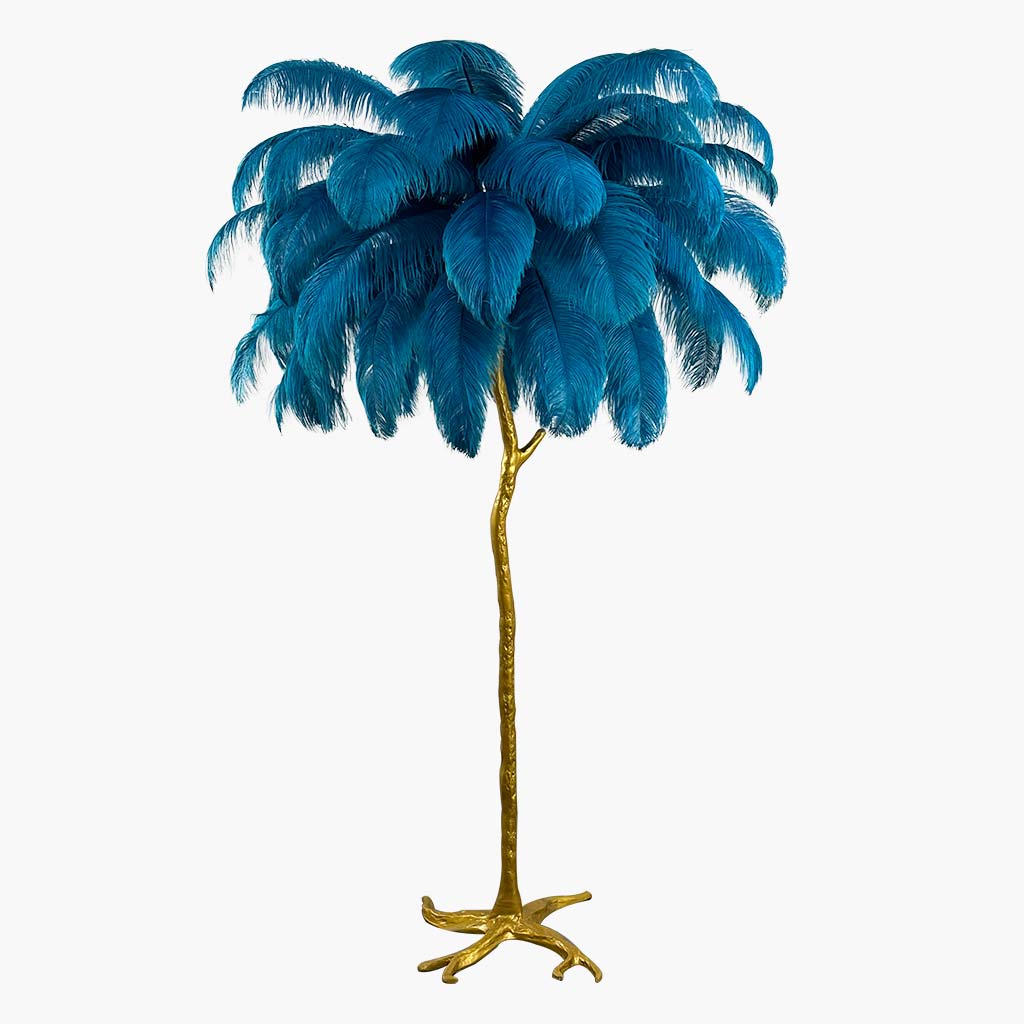 Ostrich-Feather-Floor-Lamp-Peacock-Blue