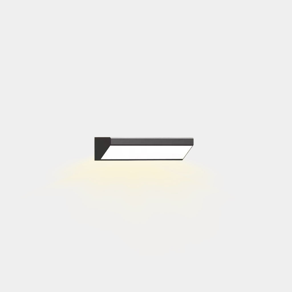Outdoor LED Wall Sconce Light Linear Aluminum, Black