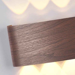 Outdoor Wall Sconce Wood Grain IP54 Waterproof LED