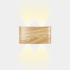 Outdoor Wall Sconce Wood Grain IP54 Waterproof LED