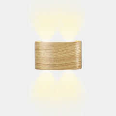 Outdoor Wall Sconce Wood Grain IP54 Waterproof LED