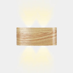 Outdoor Wall Sconce Wood Grain IP54 Waterproof LED