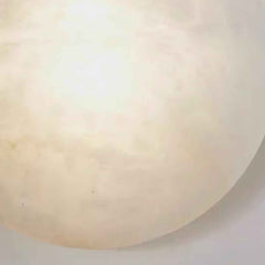 Ovális mennyezeti lámpa alabástrom márvány süllyesztett rögzítéssel