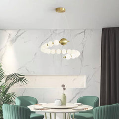 Pärlkrona Modern Akryl Mässing Ringa Klot LED