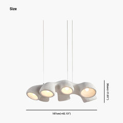 Pendant Chandelier Irregular 7 Heads Size