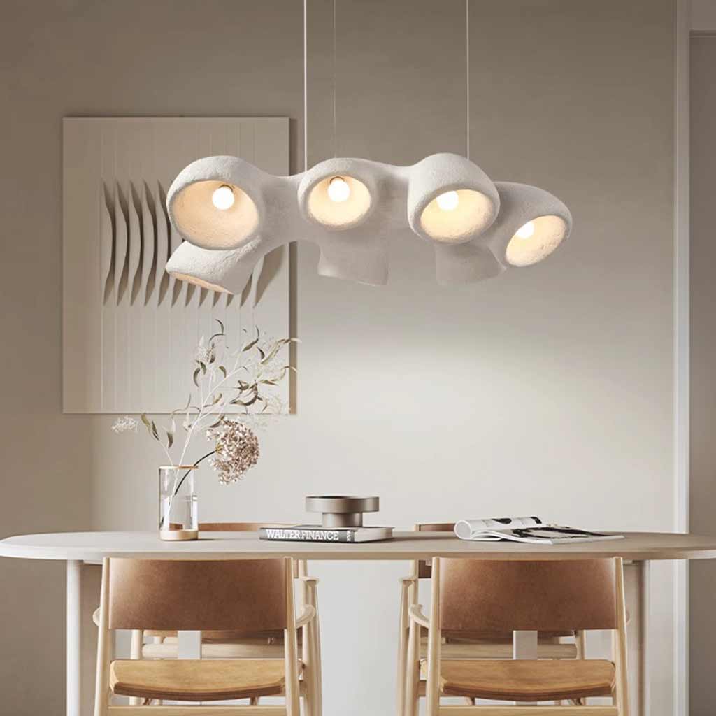 Pendant Chandelier Irregular Grey 7 Heads Dining Room