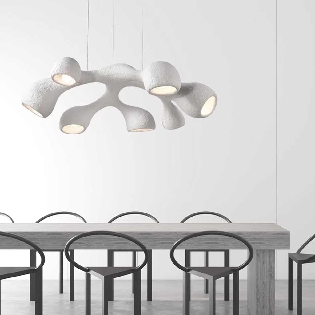 Pendant Chandelier Irregular Grey 7 Heads Dining Table