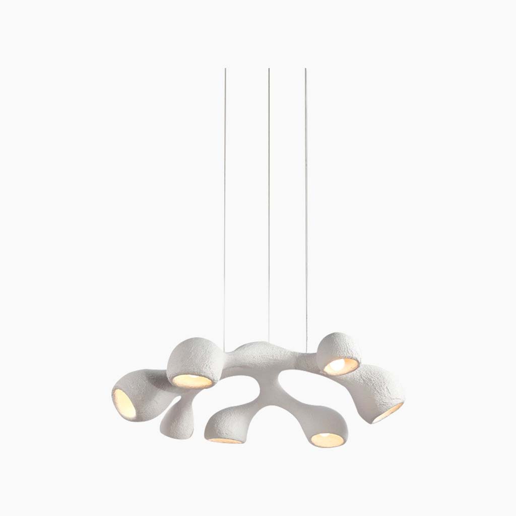 Pendant Chandelier Irregular Grey 7 Heads