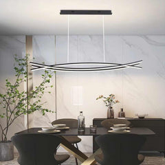 Pendant Chandelier Light Minimalist Three Bars Dining Room