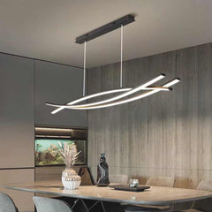 Pendant Chandelier Light Minimalist Three Bars Dining Table