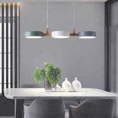 Pendant Light 3 Head Macaron Dining Table