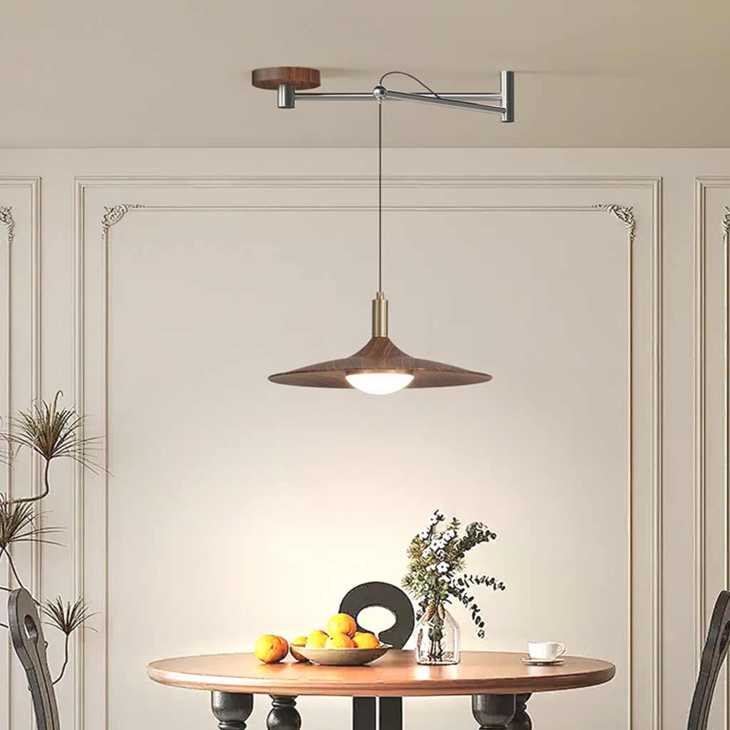 Pendant Light Adjustable Swing Arm Flying Saucer LED Dining Room