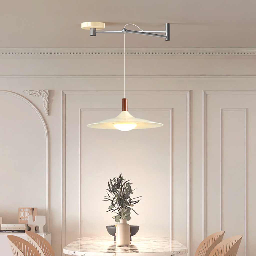 Pendant Light Adjustable Swing Arm Flying Saucer LED Dining