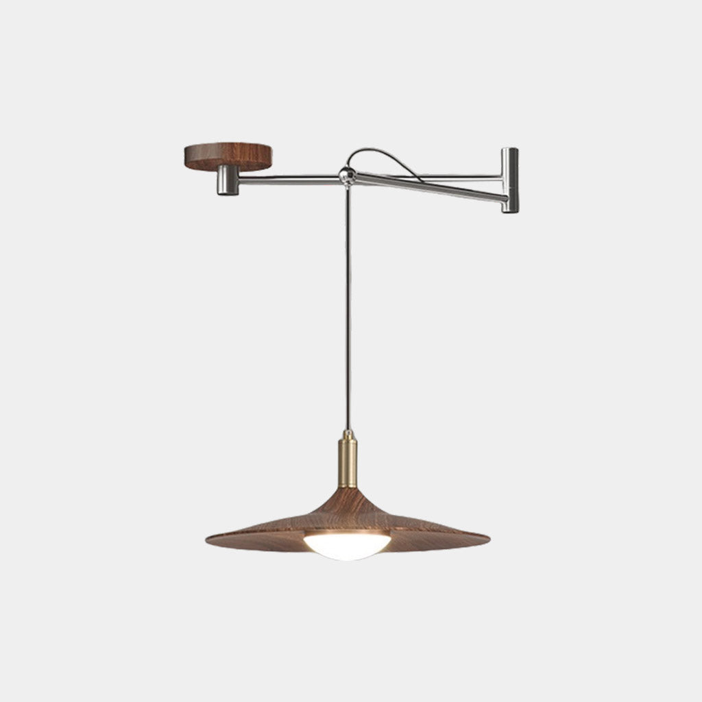 Pendant Light Adjustable Swing Arm Flying Saucer
