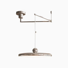 Pendant Light Adjustable Swing Arm UFO Chrome