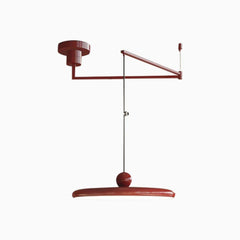 Pendant Light Adjustable Swing Arm UFO Red