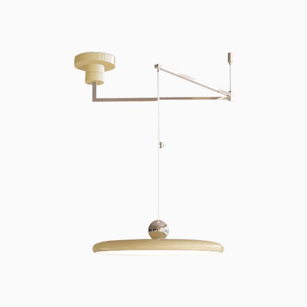 Pendant Light Adjustable Swing Arm UFO Yellow