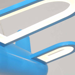 Pendant Light Airplane Dimmable LED for Kids Room