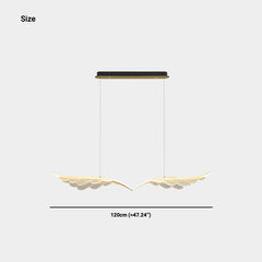 Pendant Light Angel Wings Dimmable LED Size
