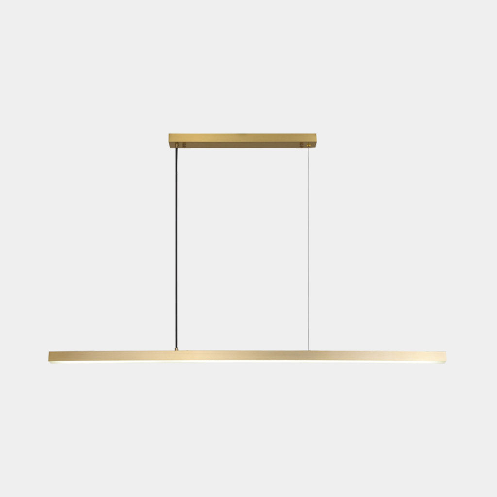 Pendant Light Brass Dimmable LED Gold