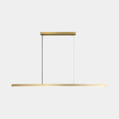 Pendant Light Brass Dimmable LED Gold