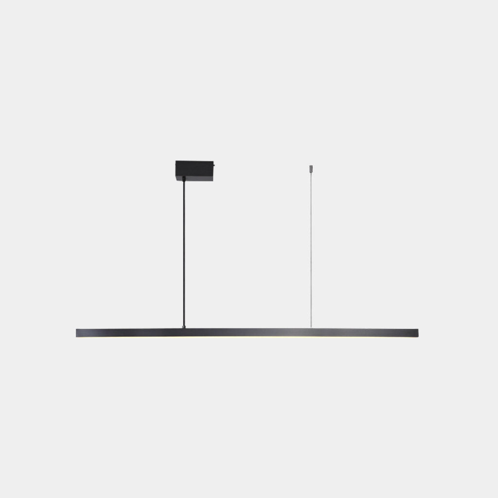 Pendant Light Brass Linear Dimmable Black