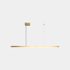 Pendant Light Brass Linear Dimmable Gold