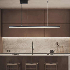 Pendant Light Brass Linear Dimmable LED Black Kitchen Island