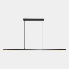 Pendant Light Brass Linear Dimmable LED Black Long