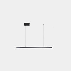 Pendant Light Brass Linear Dimmable LED Black