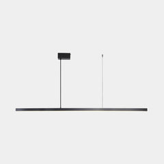 Pendant Light Brass Linear LED Black