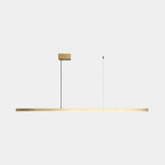 Pendant Light Brass Linear LED Gold