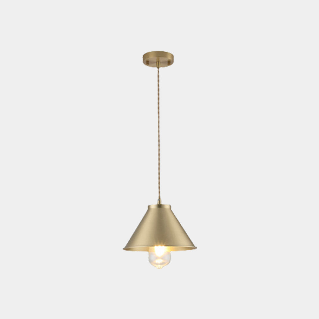 Pendant Light Brushed Brass Gold